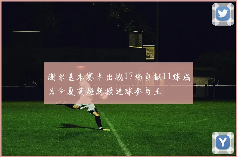 谢尔基本赛季出战17场贡献11球成为今夏英超新援进球参与王