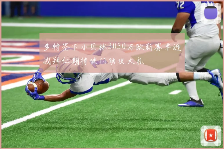 多特签下小贝林3050万欧新赛季迎战拜仁期待破门助攻大礼